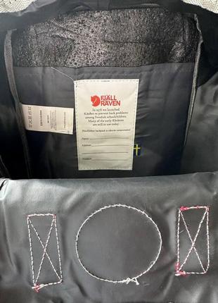 Чорний рюкзак з бордовими ручками kanken mini 7 l, канкен.3 фото