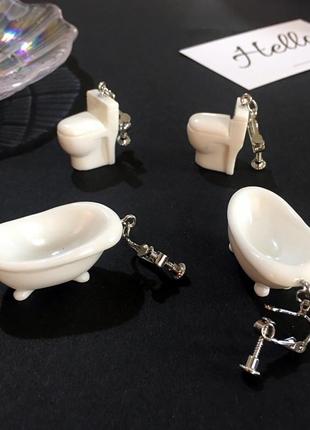 Ручної роботи кумедні креативні сережки піни ванна (кліпса)