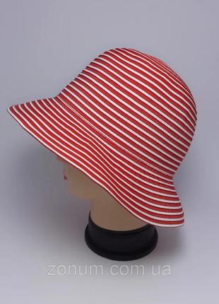 Шляпа женская морская 56-57 шик koton красная.2 фото