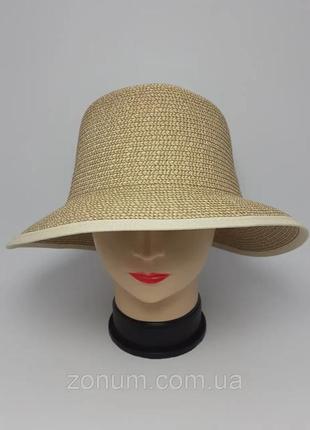 Шляпа женская летняя charm капор с бантом 55-57.3 фото