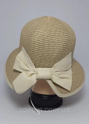 Шляпа женская летняя charm капор с бантом 55-57.4 фото