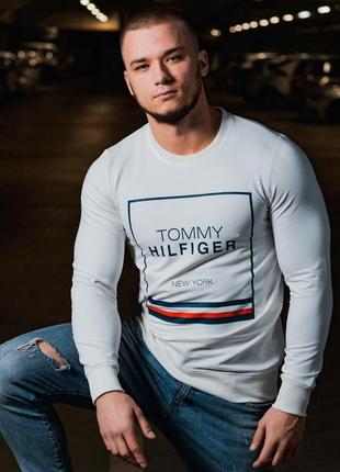 Світшот чоловічий tommy hilfiger white new collection!3 фото