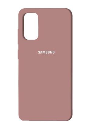 Silicone case full for samsung m51 (m515) pink sand