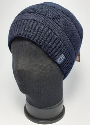 Чоловіча шапка ozzi original product 12 темно-синій.