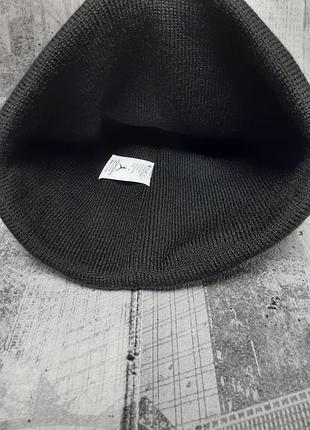 Шапка черная лопата зима унисекс jordan.8 фото