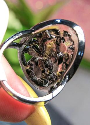 Кольцо перстень цветочный 10