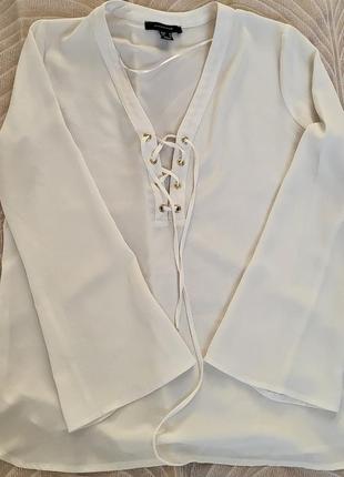 Блуза со шнуровкой1 фото