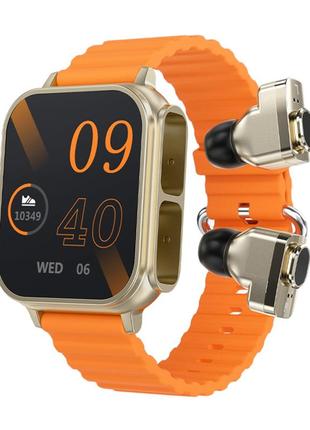 Smart watch з навушниками смарт-годинник із вбудованими навушниками/смарт-годинники безрамковий шекран 1.96