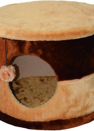 Домик деревянный для котов zoo-hunt соня 44х30 см