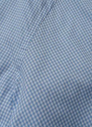 Brioni&nbsp; blue check shirt&nbsp;&nbsp;мужская рубашка3 фото