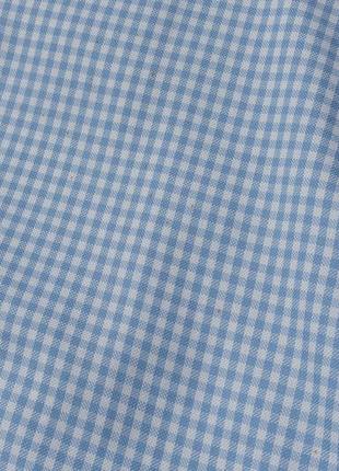 Brioni&nbsp; blue check shirt&nbsp;&nbsp;мужская рубашка5 фото