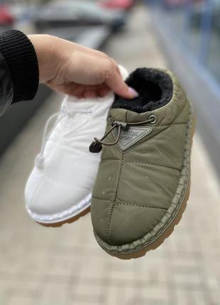 Женские дутики автоледи зеленые короткие