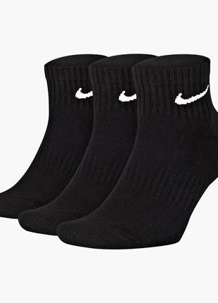 Шкарпетки nike u nk everyday cush ankle 3pr black sx7667-010 34-38