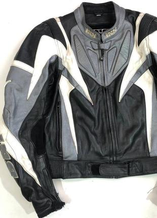 Ixs moto leather jacket racing  мотокуртка4 фото