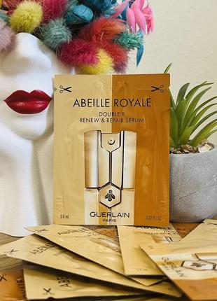 Оригінал пробник сироватка для обличчя guerlain abeille royale double r renew & repair serum