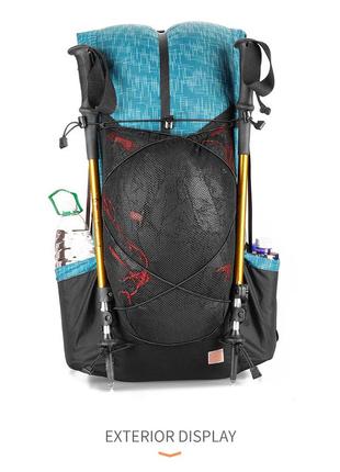 Рюкзак туристичний 3f ul gear 40 + 16л ультралегкий. сірий. вага: 850г + килимок widesea сіро-коричневий8 фото