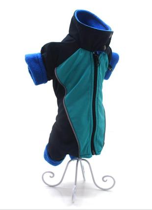 Комбінезон для собак zoo-hunt фанат синій+бірюзовий m