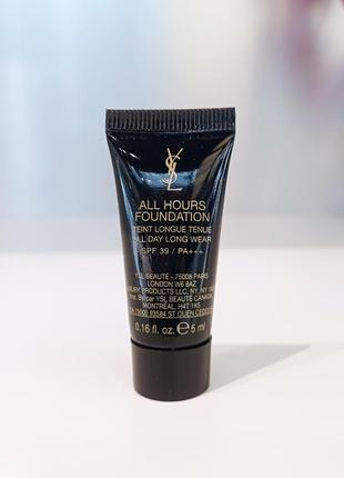 Yves saint laurent all hours foundation стійкий тональний крем