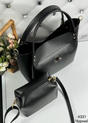 Женская сумка с клатчем комлект3 фото