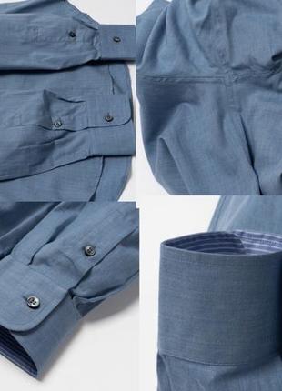 Brioni&nbsp; blue shirt&nbsp;&nbsp;мужская рубашка9 фото