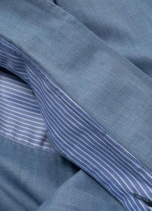 Brioni&nbsp; blue shirt&nbsp;&nbsp;мужская рубашка8 фото