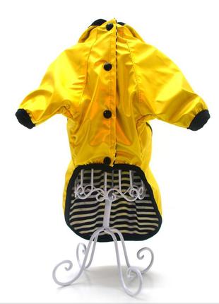Курточка для собак zoo-hunt берні жовта той-тер'єр 25х34 см4 фото