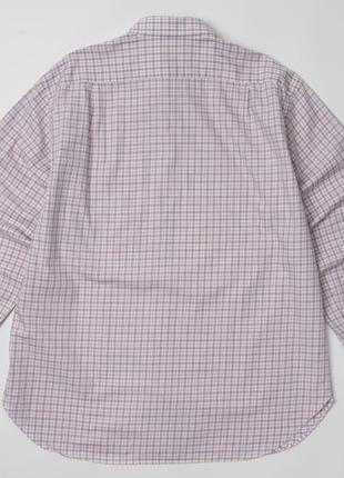 Brioni&nbsp; purple plaid shirt мужская рубашка5 фото