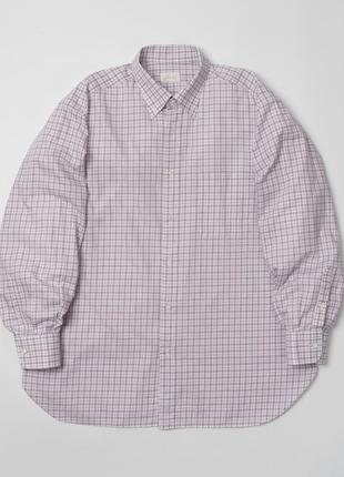 Brioni&nbsp; purple plaid shirt мужская рубашка2 фото