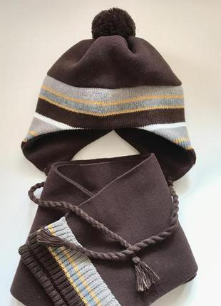Комплект шапка + шарф на мальчика 48-50 primigi