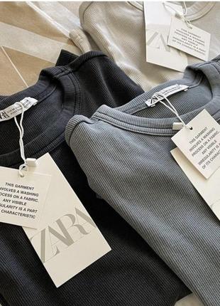 В наличии! лонгслив с вываренным эффектом, кофта, реглан zara, тренд 2023, размер s (xs) и l