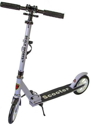 Самокат scale sports ss-05 двоколісний білого кольору