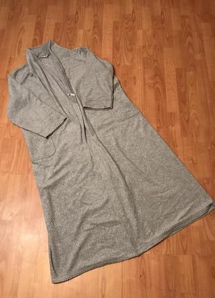 Халат флисовый теплый с поясом