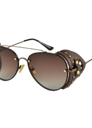 Поляризованные солнцезащитные очки-авиаторы со съемными шорами 313955 фото