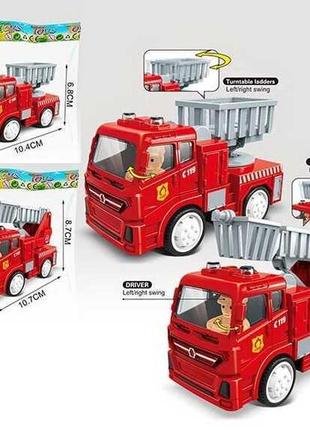 Пожежна машинка 8814 (300/2) 2 види, інерція, у пакеті