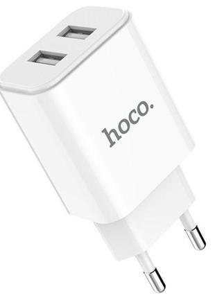 Зарядное устройство hoco  2usb 2.1a блочок для телефона