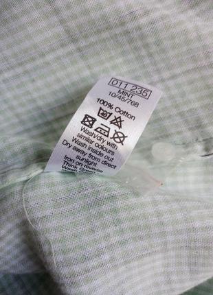 Коттоновая двухслойная мягкая рубашка в клетку 48-50 размера9 фото