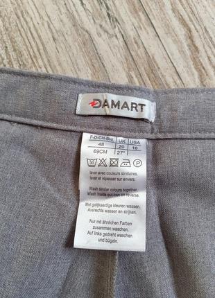 Зауженные брюки с защипами damart размер 202 фото