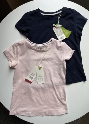 Набор футболок ovs на 3-4 р. (98-104см) майка, базовая футболка