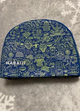 Комбинированная шапочка для плавания nabaiji размер s, junior на объем головы 51-55 см2 фото