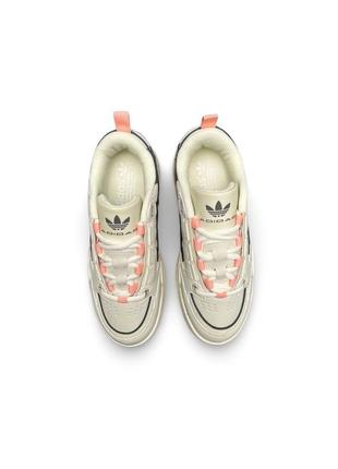 Женские кроссовки adidas adi2000 beige gray pink / адидас ади2000 бежевые серые розовые женская обувь / демисезонные / весенние , летние , осенние /5 фото