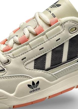 Женские кроссовки adidas adi2000 beige gray pink / адидас ади2000 бежевые серые розовые женская обувь / демисезонные / весенние , летние , осенние /6 фото