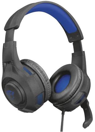 Гарнитура проводная игровая trust gxt 307b ravu gaming headset for ps4 blue (23250)
