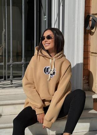 Женское теплое худи/толстовка/батник, трехнить на флисе