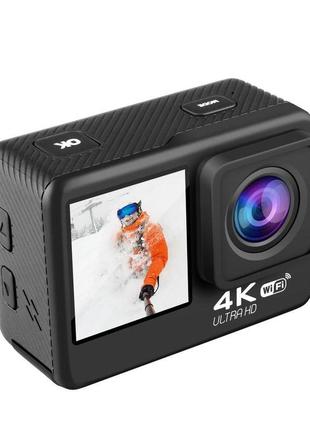 Видеокамера сенсорная xprotwin с двумя дисплеями + монопод (b388bf59) экшн камера