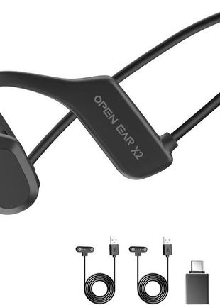 Oufuni bone conduction headphones bluetooth, открытые наушники с 16g mp3-плеером, водонепроницаемые