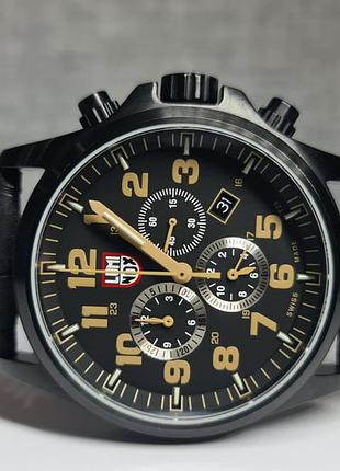 Чоловічий годинник luminox land a.1945 chronograph alarm tritium sapphire 45mm 100m