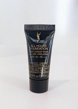 Yves saint laurent all hours foundation стійкий тональний крем