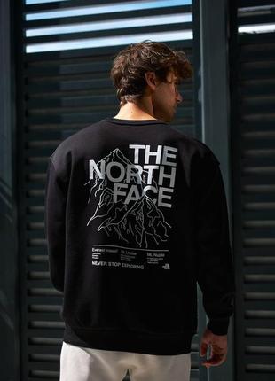 Світшот the north face чорний чоловічий / жіночий