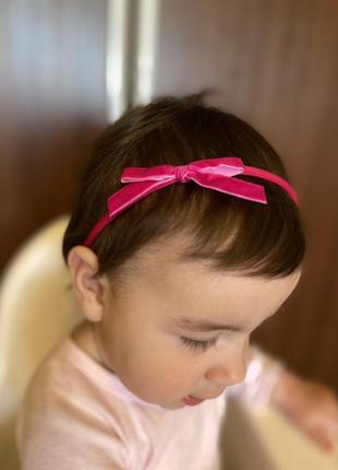 Повязка, бант, бантик, ручна роьота, повязка для дівчаток