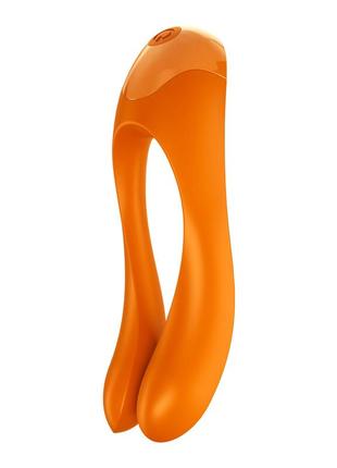 Вибратор на палец satisfyer candy cane orange